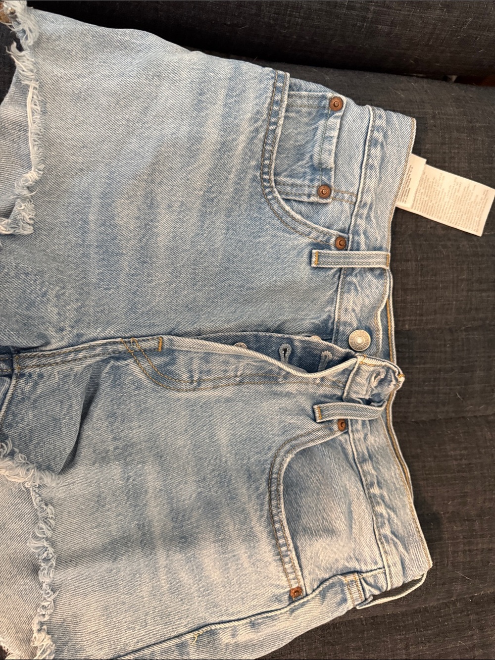 Light Wash Women’s Denim Shorts - Classic High-Rise